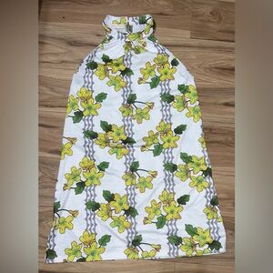 Floral Yellow and Green Dress